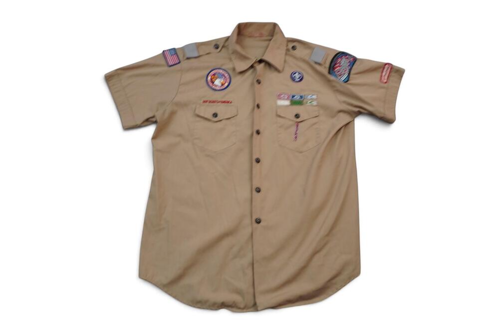 Vintage BSA Boy Scouts Uniform Shirt XL National Jamboree Chief Seattle Council